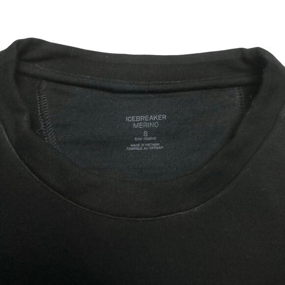 Icebreaker | Men | Merino Wool Color Block Stripe Crew Neck Sweater | Size Small - Picture 8 of 10